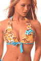 Island Ferver Halter Bow Tie Top