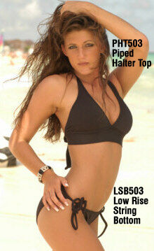 Rocknroll Piped Halter Top