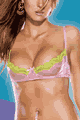 Sheer Stretch Lace Demi Cup Bra