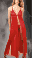 Sheer Lycra Gown with G-String
