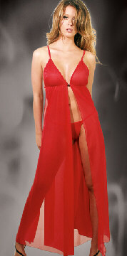 Sheer Lycra Gown with G-String