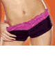 Denim and Raschel Stretch Lace Short