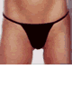 G-String with Rhinestone Lip Back