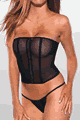 Mesh Bustier with Thong