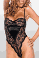 Lace and Satin Lycra Teddy