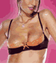 Denim and Raschel Stretch Lace Bra