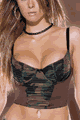 Microfibre and Mesh Gathered Cup Cami