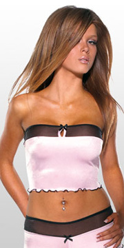 Lycra and Sheer Lycra Tube Top