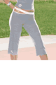 Jersey and Lycra Capri Pants