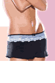 Stretch Lace and Microfibre Skirt