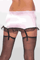 Lycra Skirt with Ruffle and Garters