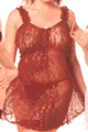 Patchwork Lace Babydoll with G-String
