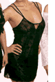 Velvet Embossed Stretch Dress with G-String