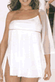 Polyester and Sheer Baby Doll with G-String