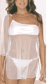 Polyester and Sheer Baby Doll with G-String