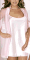 Beguiling Polyester Chemise with G-String