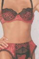 Satin and Lace Push-up Bra