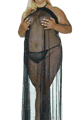 Sparkling Long Gown with G-String