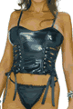 Fetish PVC Bustier with G-String