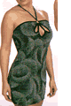 Curvaceous Lycra Halter Dress