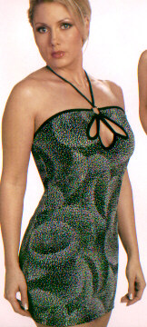 Curvaceous Lycra Halter Dress