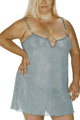 Chic Metallic Mesh Dress