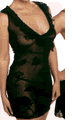 Unstoppable Flocked Mesh Dress