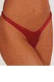 Lycra Crotchless Thong