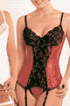 Satin and Lace Bustier