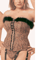 Poly and Marabou Bustier with G-String