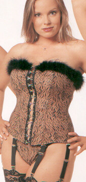 Poly and Marabou Bustier with G-String