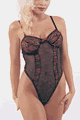 Lace Hearts and Gauze Teddy