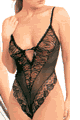 Hearts and Rose Lace Teddy