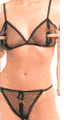 Peek-A-Boo Sheer Bra and G-String Set