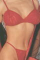 Peek-A-Boo Stretch Lace Bra Set