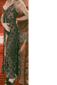 Stretch Lace Gown with Panty