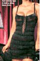 Mesh and Fringe Dress with G-String