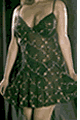 Flower Vine Chemise with Thong