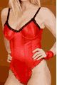 Underwire Teddy with Gloves