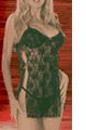 Stretch Lace Chemise with Thong