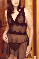 Paulette Scroll Lace Chemise with Panty
