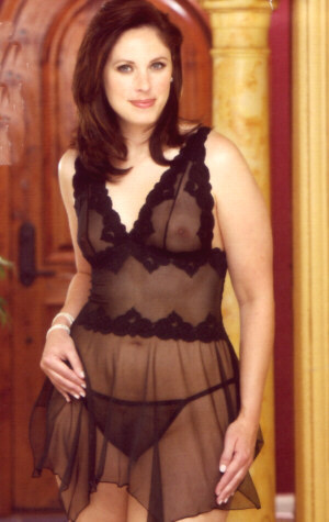 Paulette Scroll Lace Chemise with Panty