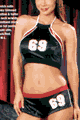 Stretch Satin 69 Short Set