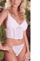 Leaf Emdroidery Cami and Thong Set