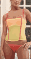 Flower Lace Cami and Thong Set
