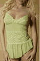 Flower Lace Chemise with Thong