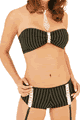 Pinstripe Bandu Top and Shorts