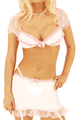 Flirty Bra and Skirt with G-String