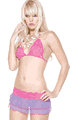 Stretch Lace Bikini Top and Skirt