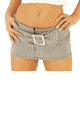 Stretch Stripe Mini Skirt